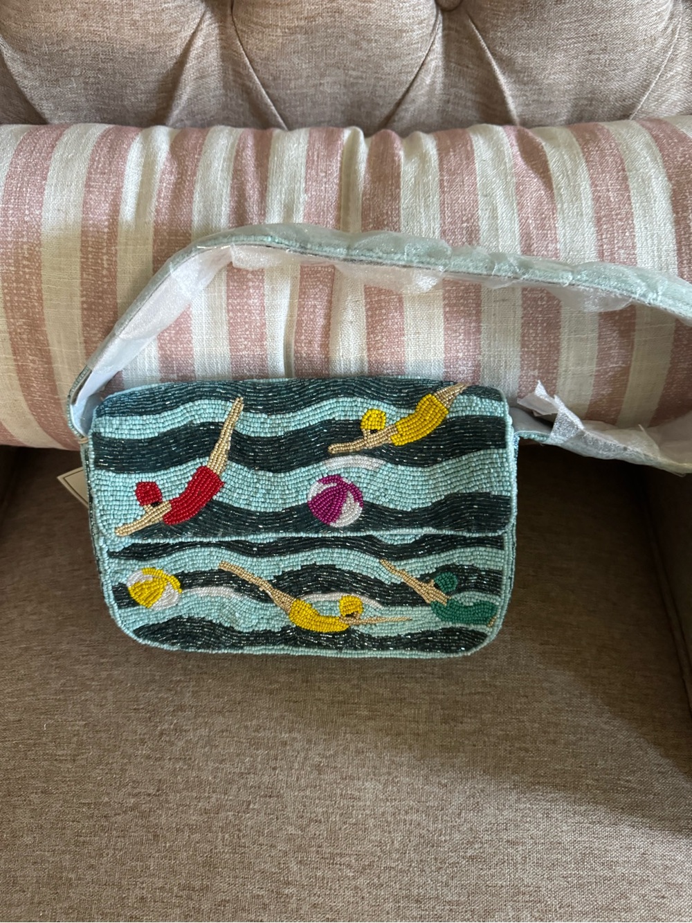 Beaded Swimmers bag